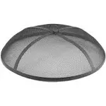 27 Inch Dia Round Fire Pit Top Spark Screen Metal Mesh Lid Cover with Ring Handle for Indoor & Outdoor Backyard Patio Accessories