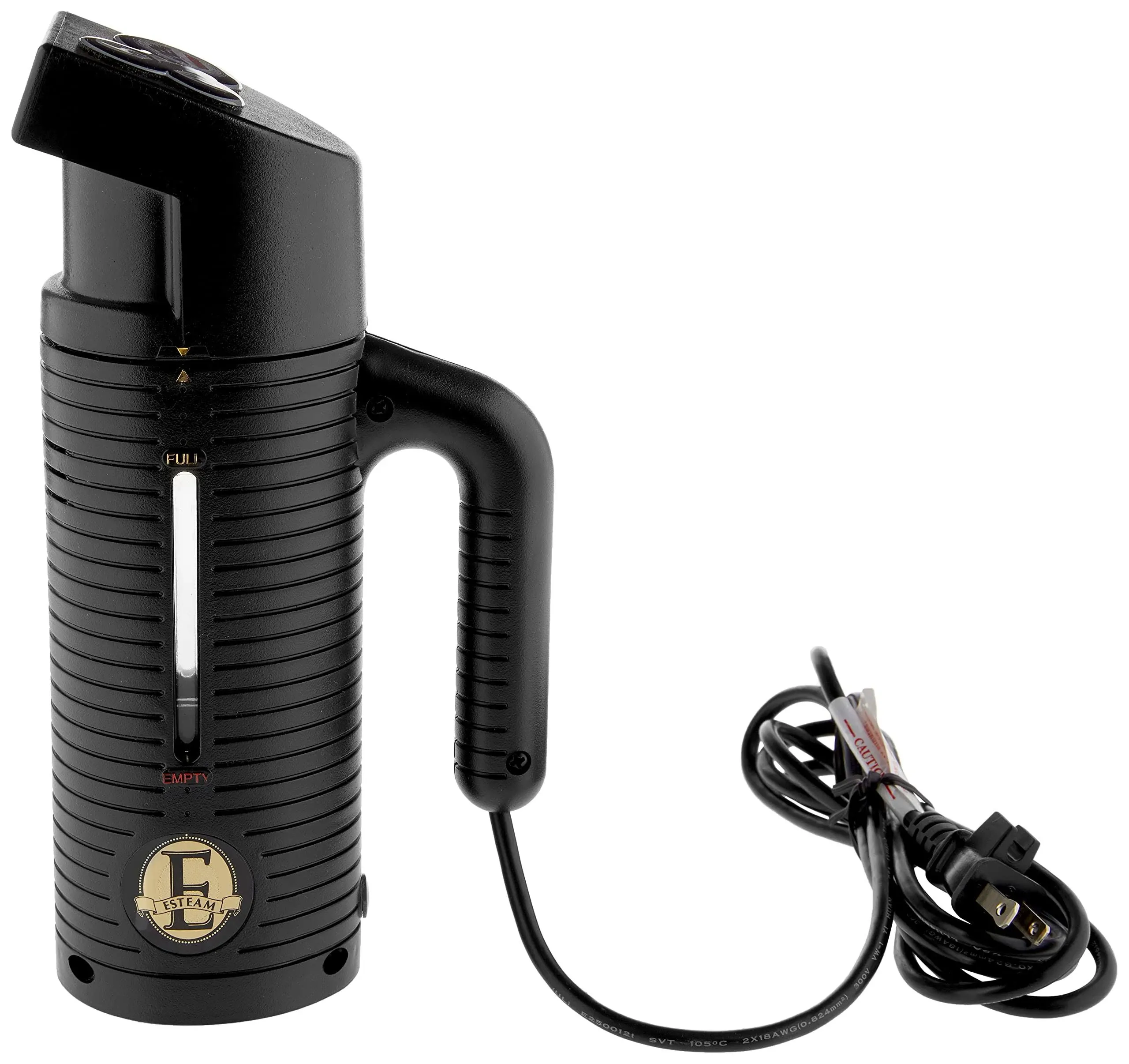 ESTEAM Personal Hand Held Steamer with Converter Kit and 4 Adapter Plugs, 120 Volt,Black