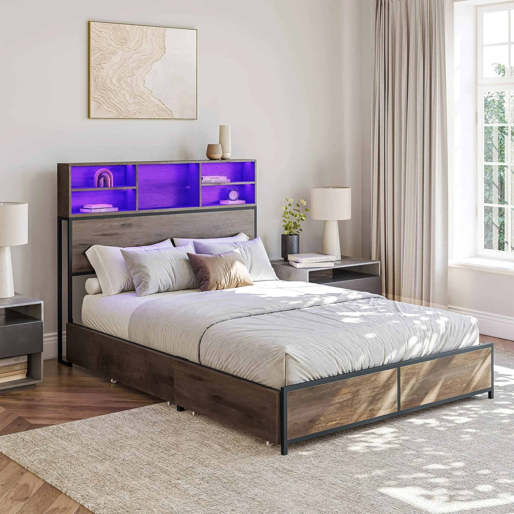 Belleze Riviera Full Bed Frame