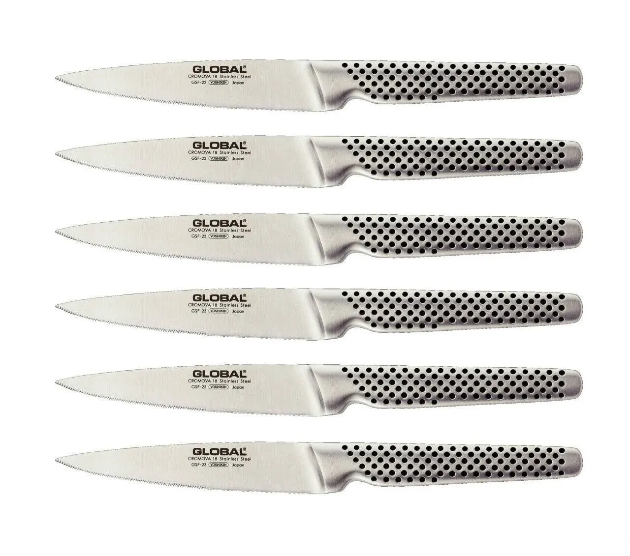 Global 6 Piece Steak Knife Set