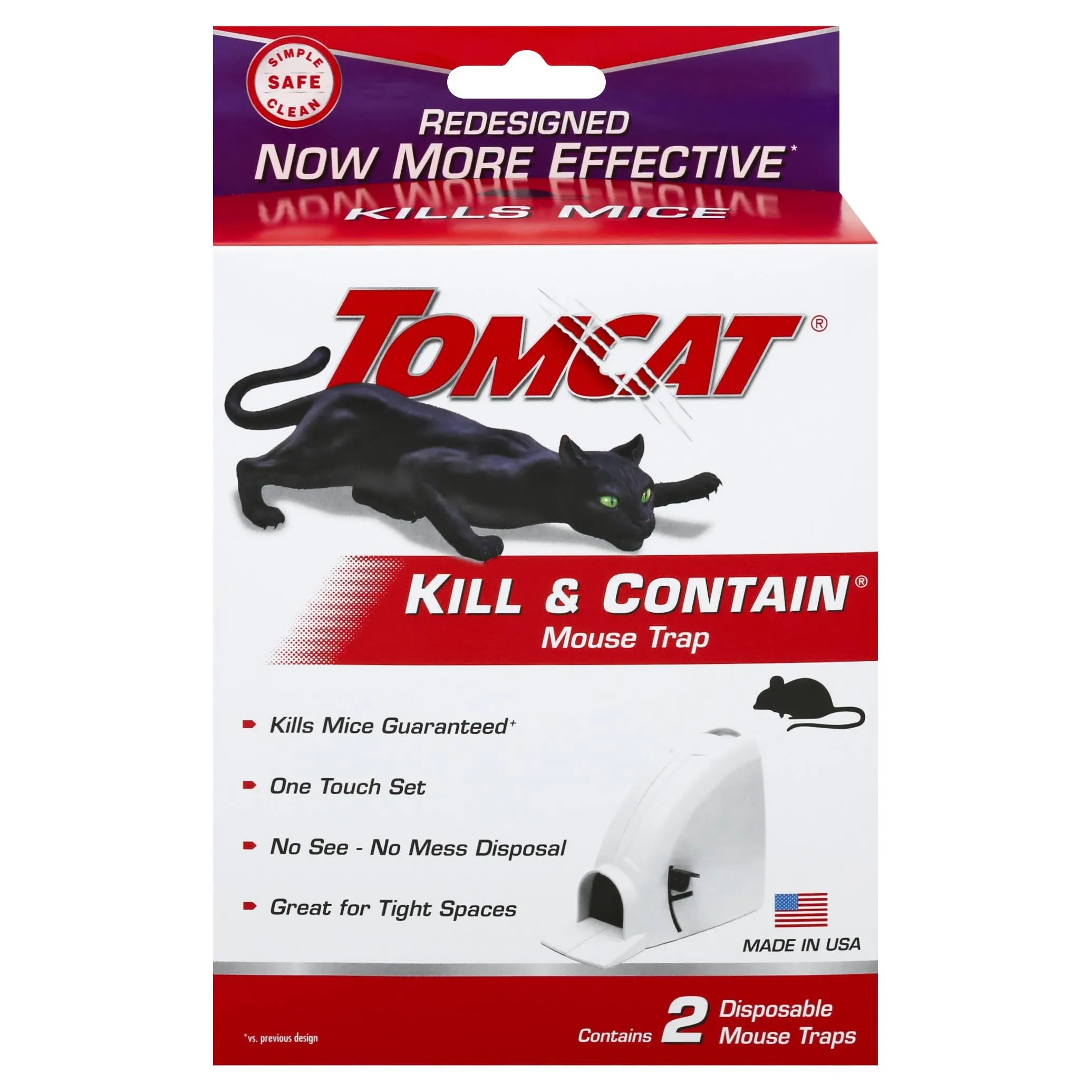 Ortho Home Defense Kill & Contain Mouse Trap - 2 pack