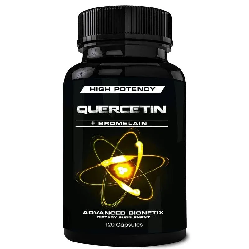 Querce-Tal™ Quercetin + Bromelain,120 Veg Capsules. High Potency w/Enhanced Absorption & Bioavailability. Supports Anti-Oxidant, Anti-Flare up Events, Heart Immune Health