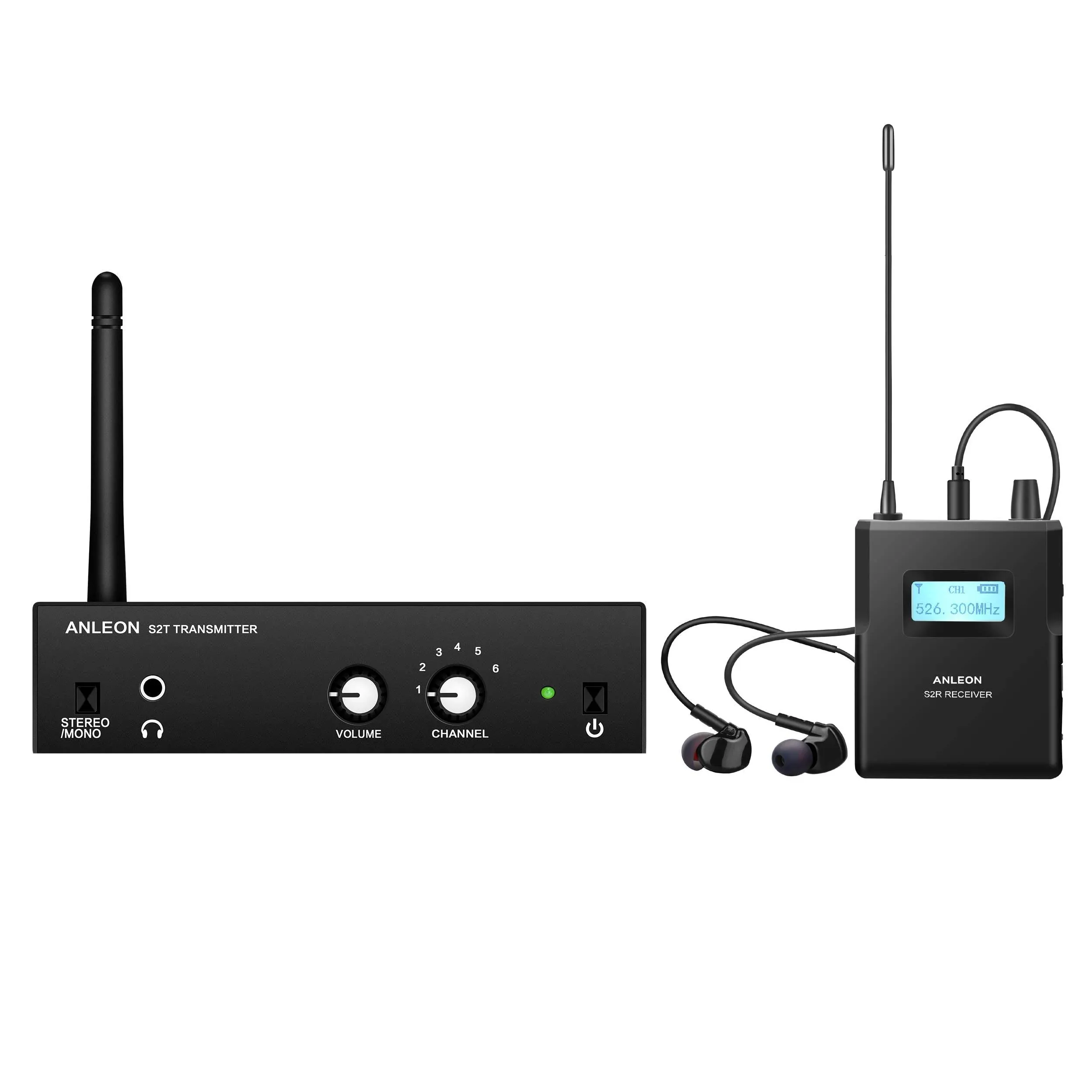 ANLEON S2 in Ear Monitor System Wireless IEM System with Transmitter Receiver