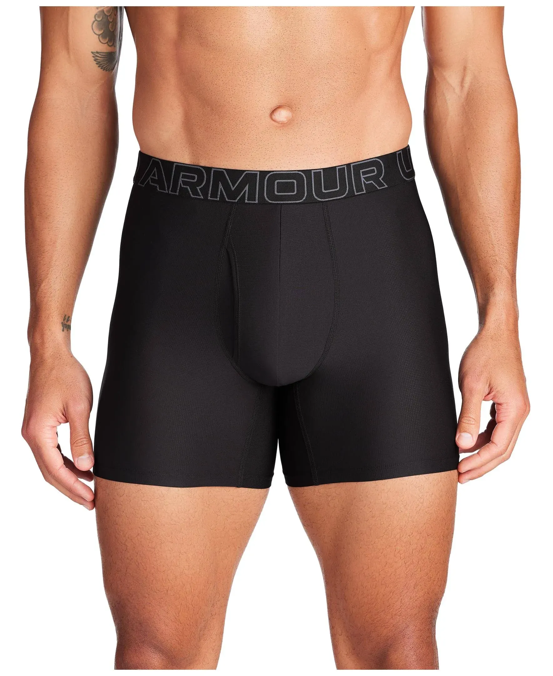 Under Armour Men's Performance Tech Mesh 6" 3-Pack Boxerjock