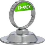 Gray Bunny GB-6792C Place Card Holder, 12 Pack, Chrome \ Silver, Table Cardholder Tabletop Menu Holder Harp-Clip Number Holder Recipe Holder Reserved