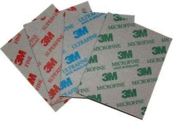 3M Sanding Sponges - 4 Pack (Fine Superfine Ultrafine Microfine)