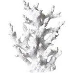 Artificial Coral Ornament Underwater Sea Plants Decorations Craft Resin Aquarium Plants Coral Fish Tank Decorations - White