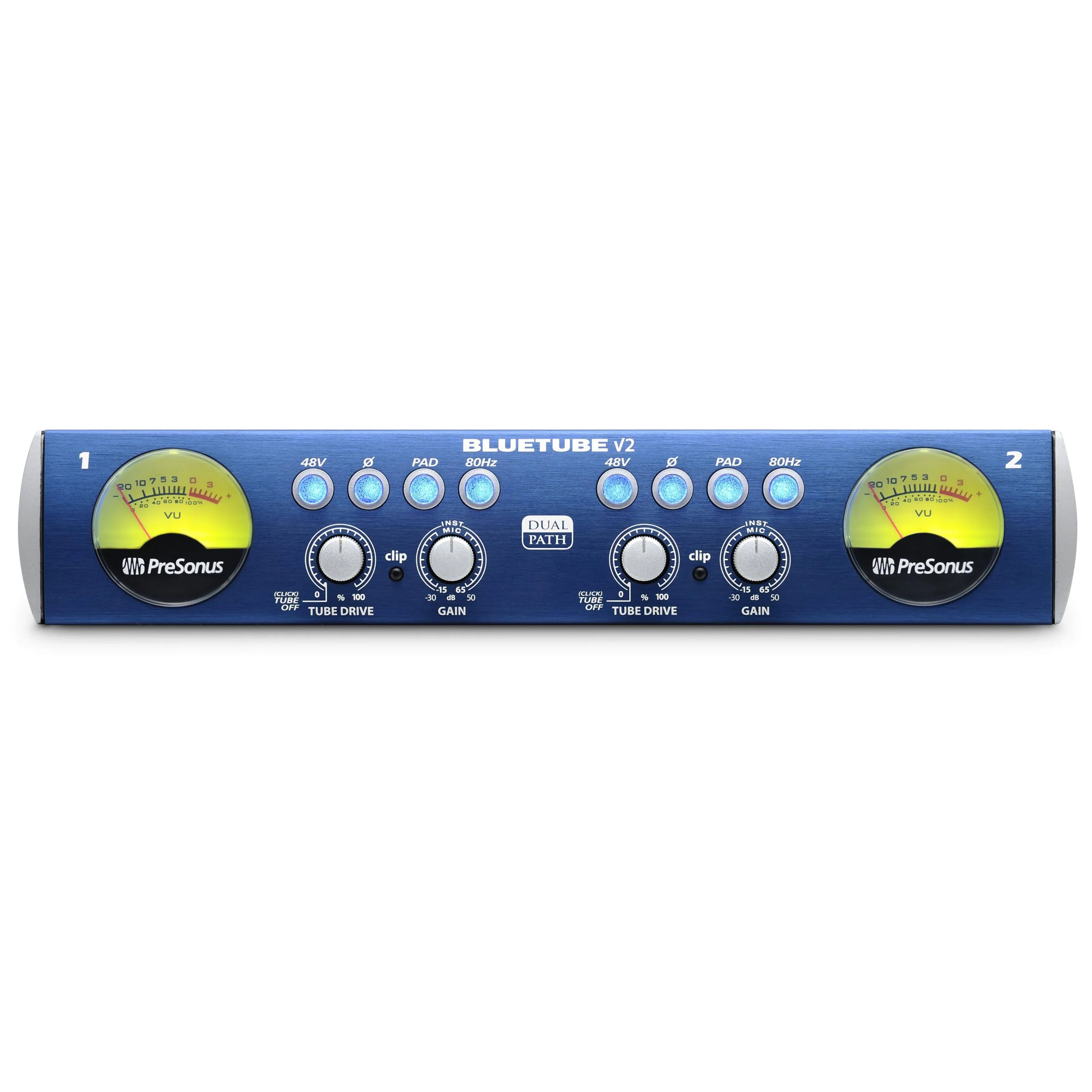 PreSonus BlueTube DP V2 2-Channel Mic/Instrument Tube Preamp