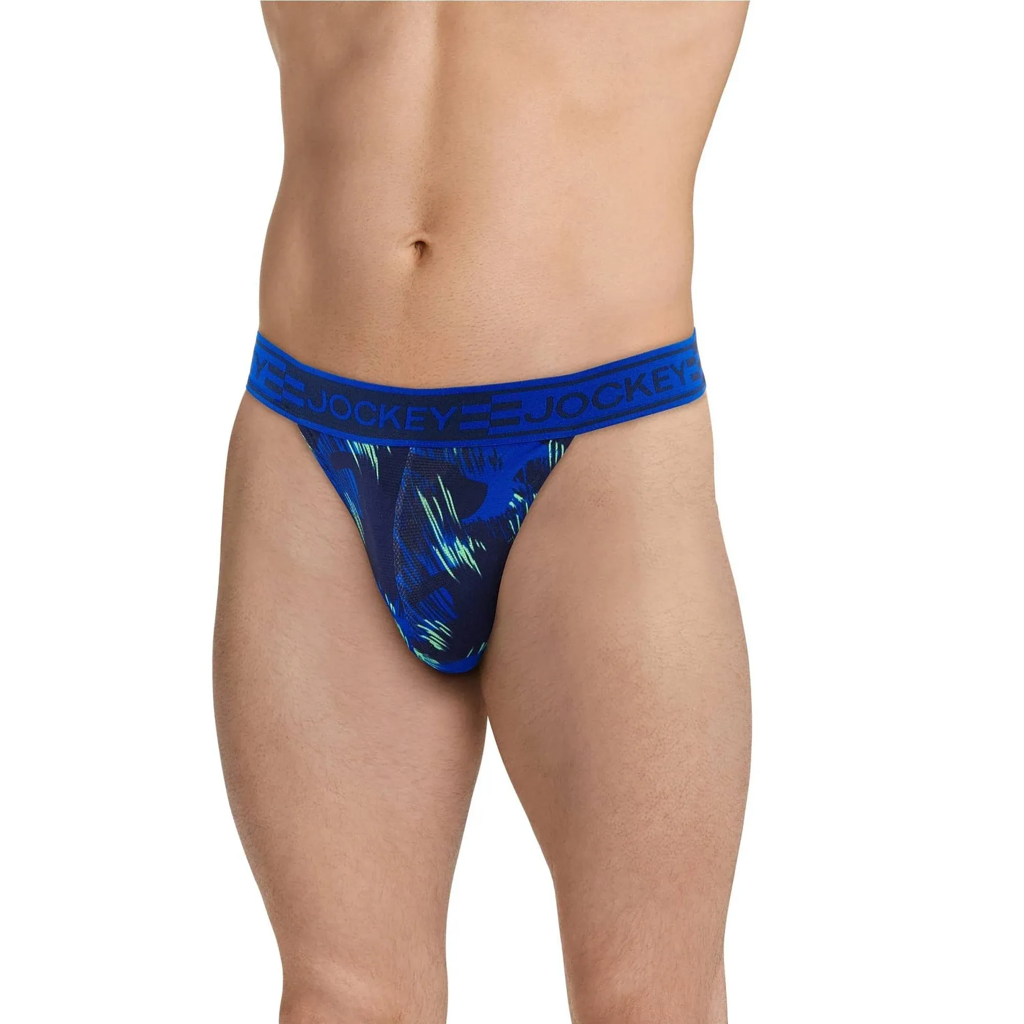 Jockey Men's Sport Cooling Mesh Performance String Bikini S Maritime Blue