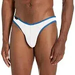 Jack Adams Low Rise Air Bikini Brief 401-312 - White/Royal / M / NOS