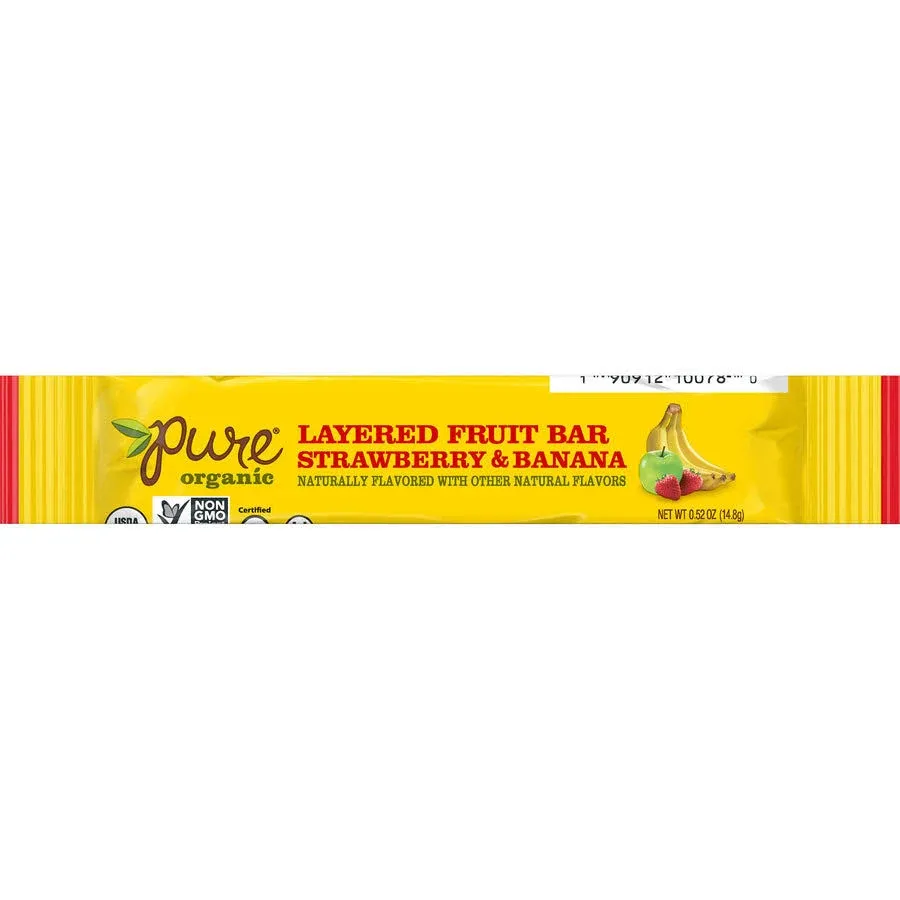 Pure Organic Layered Fruit Bar Variety Package, 12 - Pineapple Passionfruit & 12