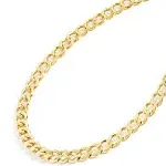 Jewelry Atelier Gold Chain Necklace Collection - 14K Solid Yellow Gold Filled Miami Cuban Curb Link Chain Necklaces for Women and Men with Different