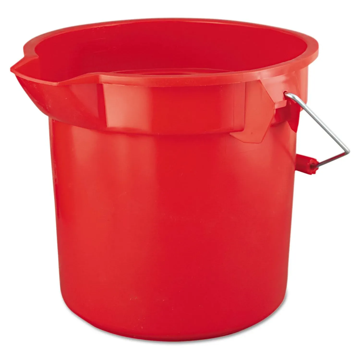 Rubbermaid Commercial BRUTE Round Utility Pail, 14Quart, Red - RCP2614RED