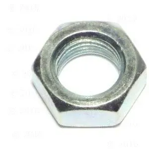 Lock Nut, 7/16"-20, Steel, Zinc Plated, 10 PK