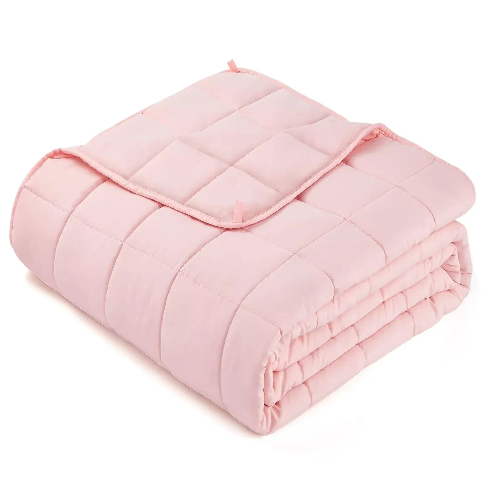 Teler Weighted Blanket for Adult (20lbs 60"x80" Queen Size Pink) ,Cooling Breathable Heavy Blanket