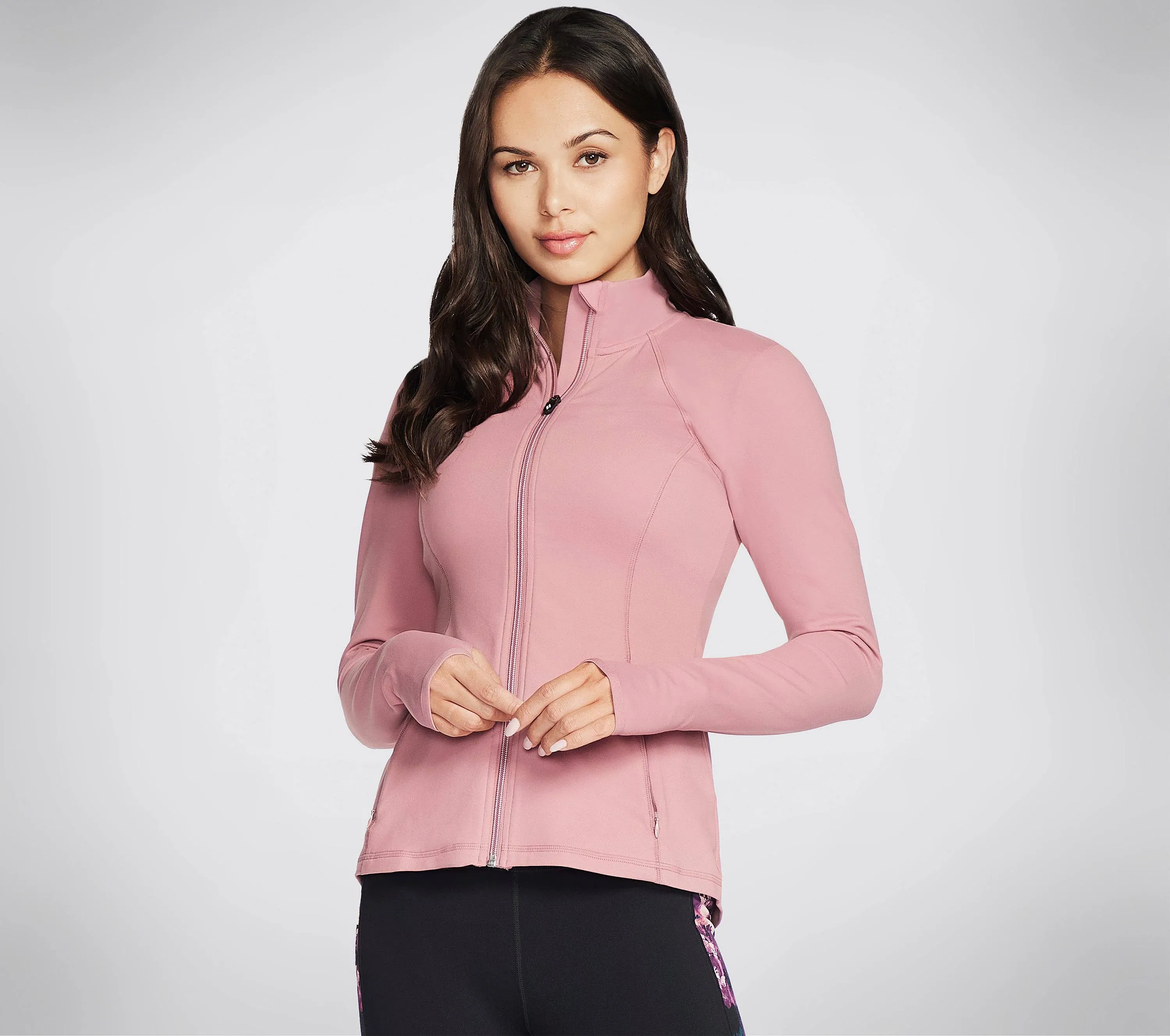 Skechers NWT Women&#x27;s Mauve THE GO WALK Mesh Jacket w/GO FLEX