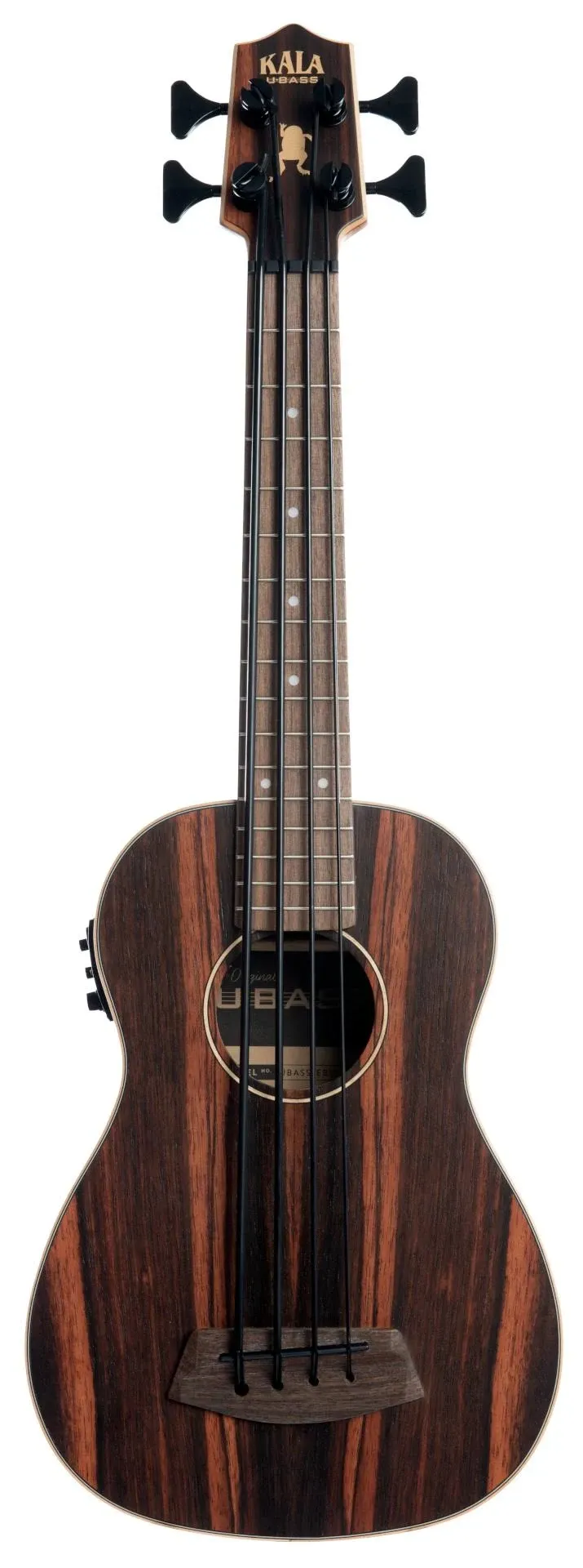 Kala UBASS-EBY-FS Striped Ebony Acoustic-Electric U-Bass