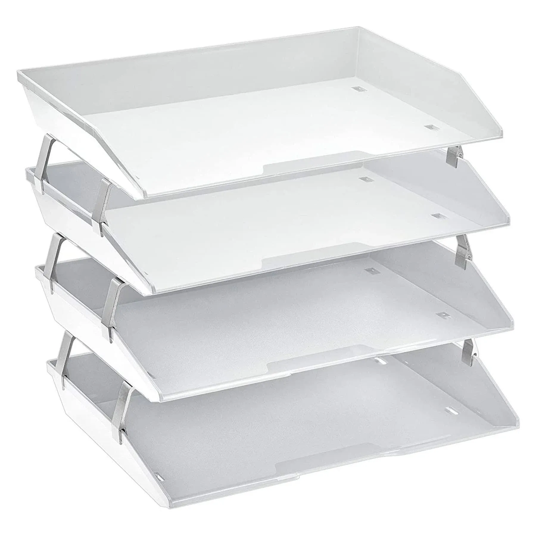 Acrimet Facility Letter Tray 4 Tiers (White Color)