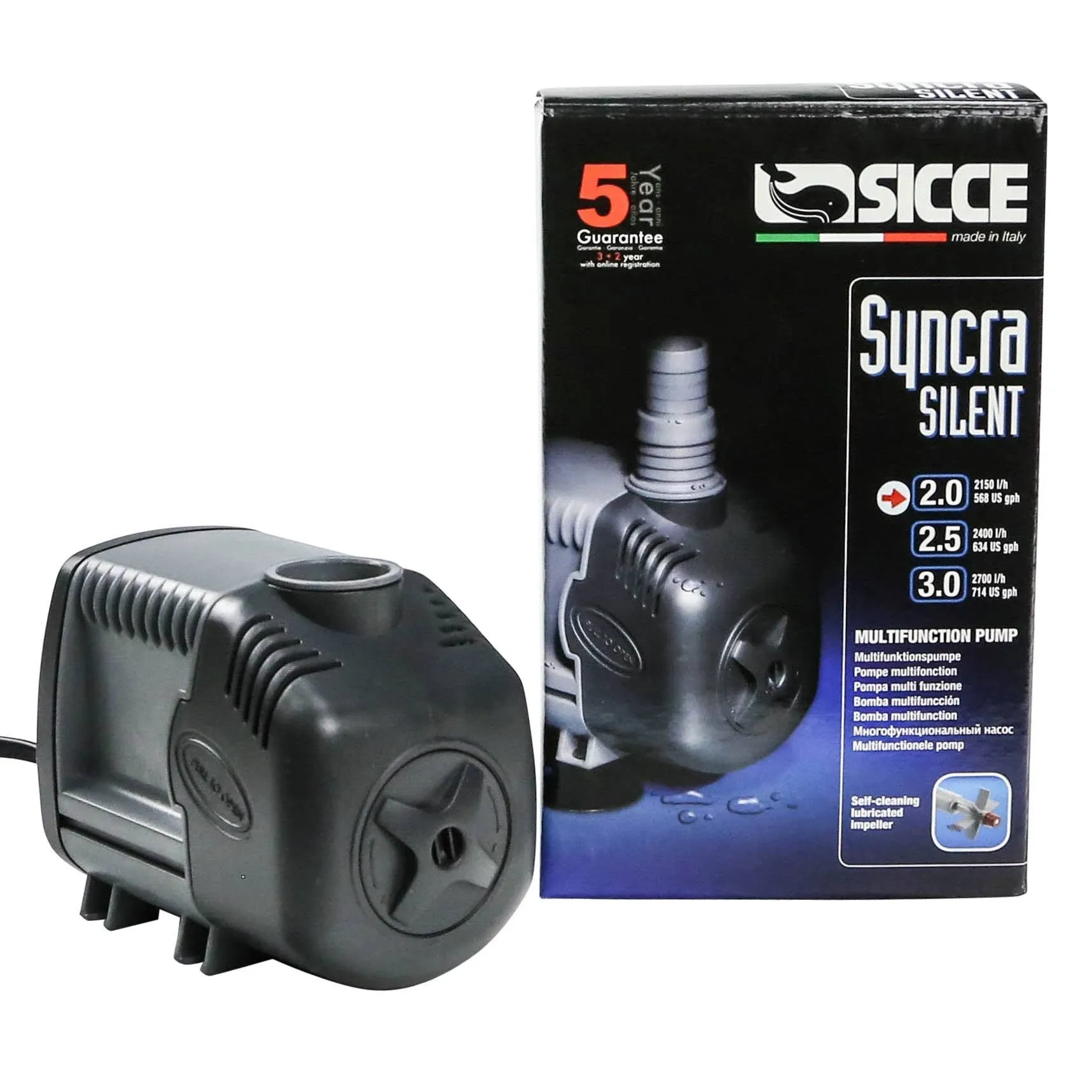 SICCE SYNCRA SILENT 2.0 AQUARIUM WATER PUMP (568 GPH)