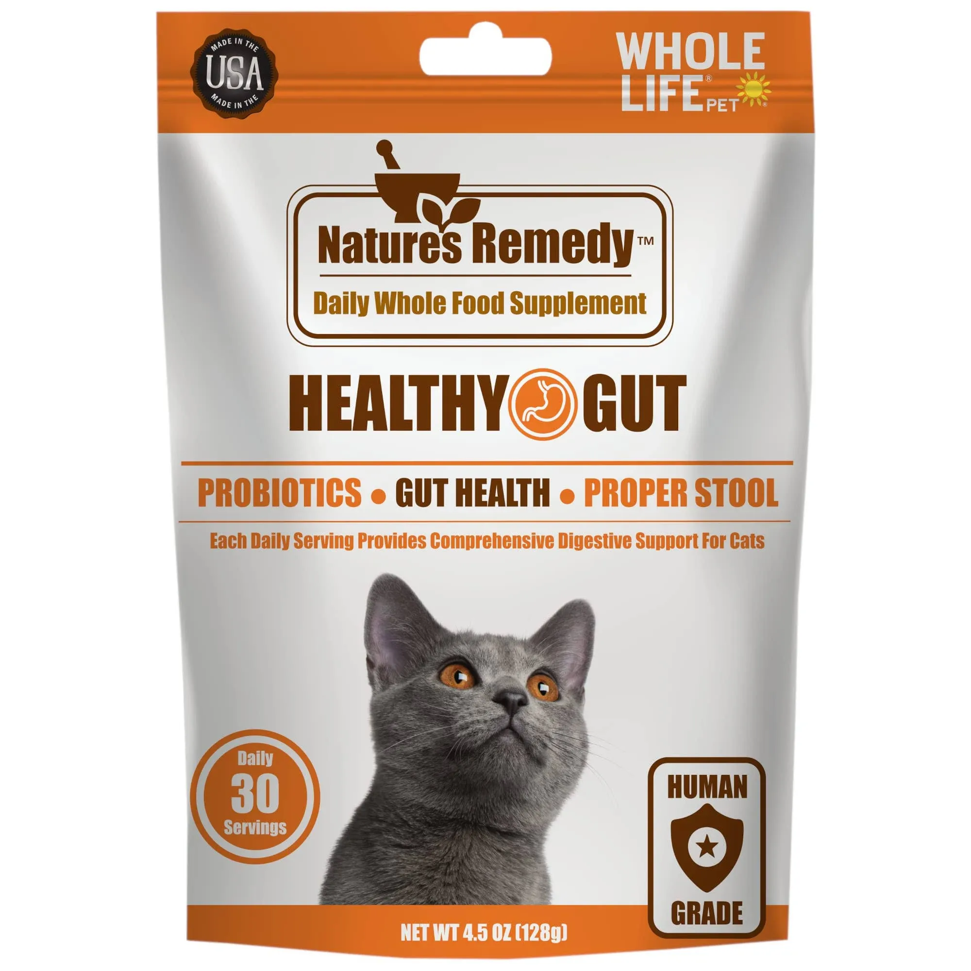 Whole Life Pet Nature's Remedy Healthy Gut Daily Supplement for Cats