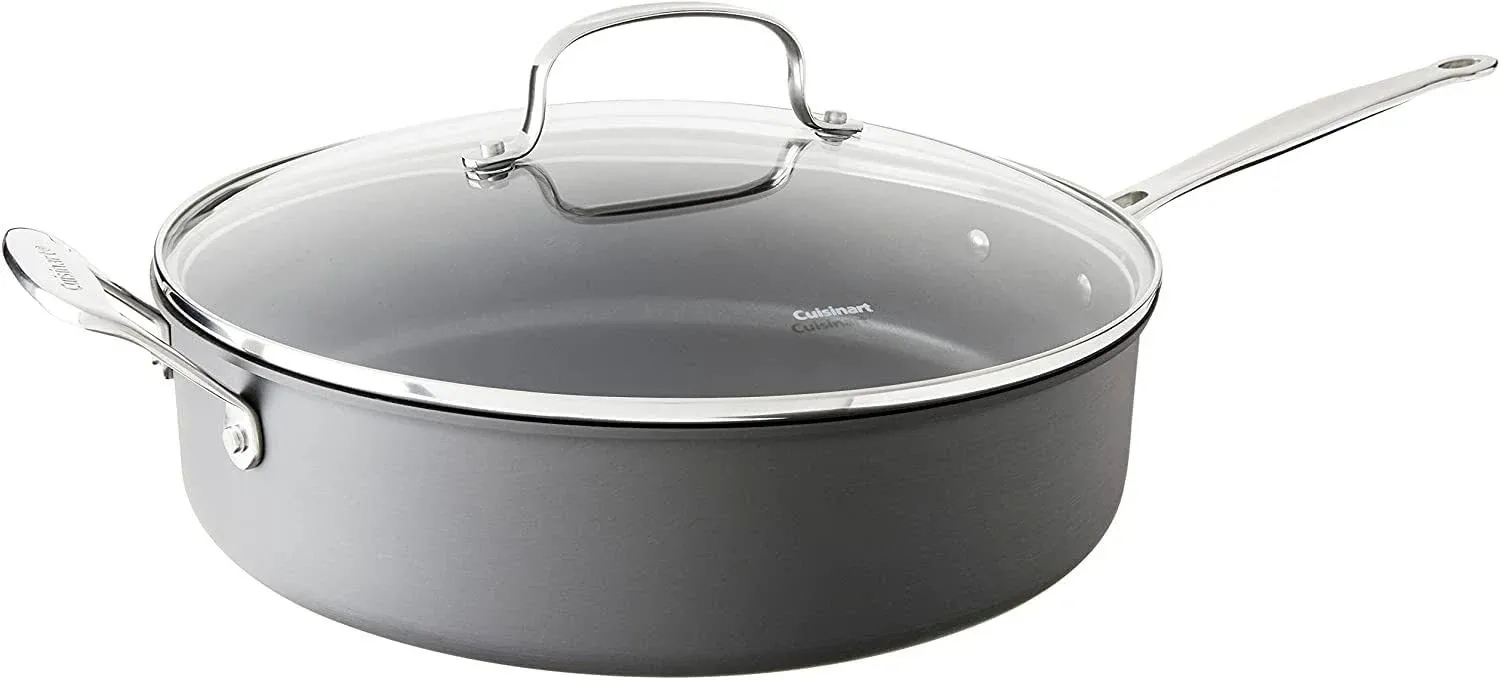 Cuisinart Chef&s Classic Non-Stick Hard Anodized 5.5 Quart Saute Pan