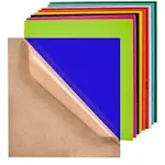 Xlnt Tech 10 Pieces & 10 Colors Cast Acrylic Opaque (no-Transparent) Plastic Sheet 8 x 8 inch (.118" Thick), for Signs, DIY Projects.