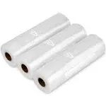 Vesta Precision Vacuum Seal Rolls | 8 inchx16' 3 Pack | Clear and Embossed, Size: 8x16'