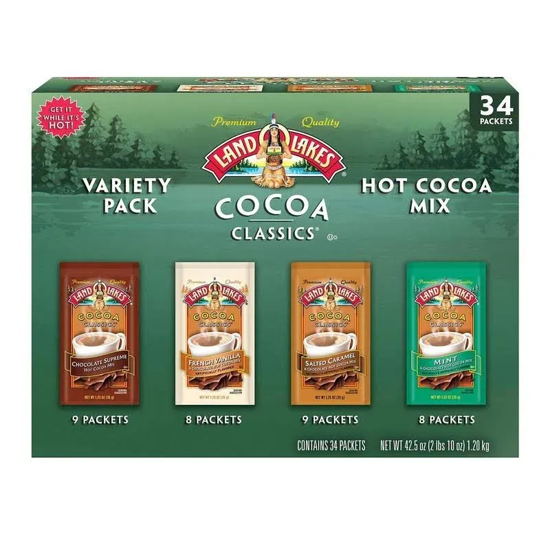 Land OLakes Cocoa Classics Hot Cocoa Mix Variety Pack (34 pk.)