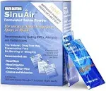 SinuAir Sinus Rinse Salt Solution - Saline Powder for SinuPulse System, Neti Pot Flush, Nasal Wash Squeeze Bottle, & Nose Irrigation, Enhanced Formulation & Cleaning for Sinuses, 30 Packets