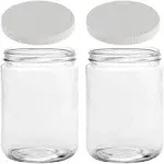 Glass Storage Jars 32 oz - White