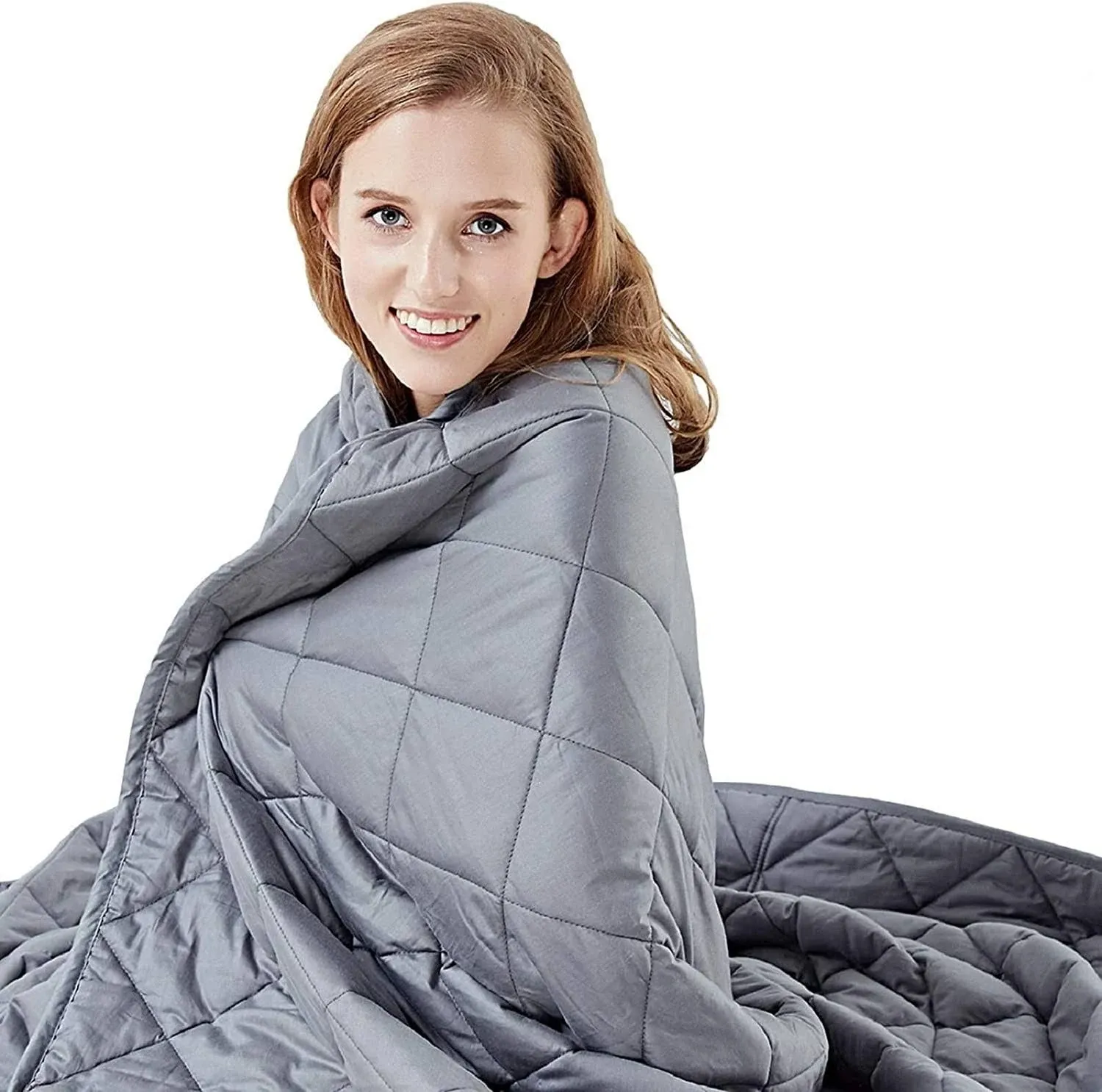 HYPNOSER Weighted Blanket 2.0 for 48&#034;x72&#034;, Inner Layer Dark Grey 