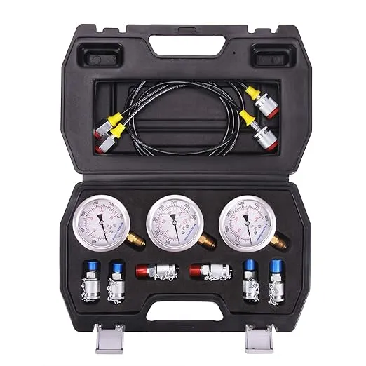 MEASUREMAN Portable Excavator Hydraulic Pressure Test Coupling Kit, Including 6 ...