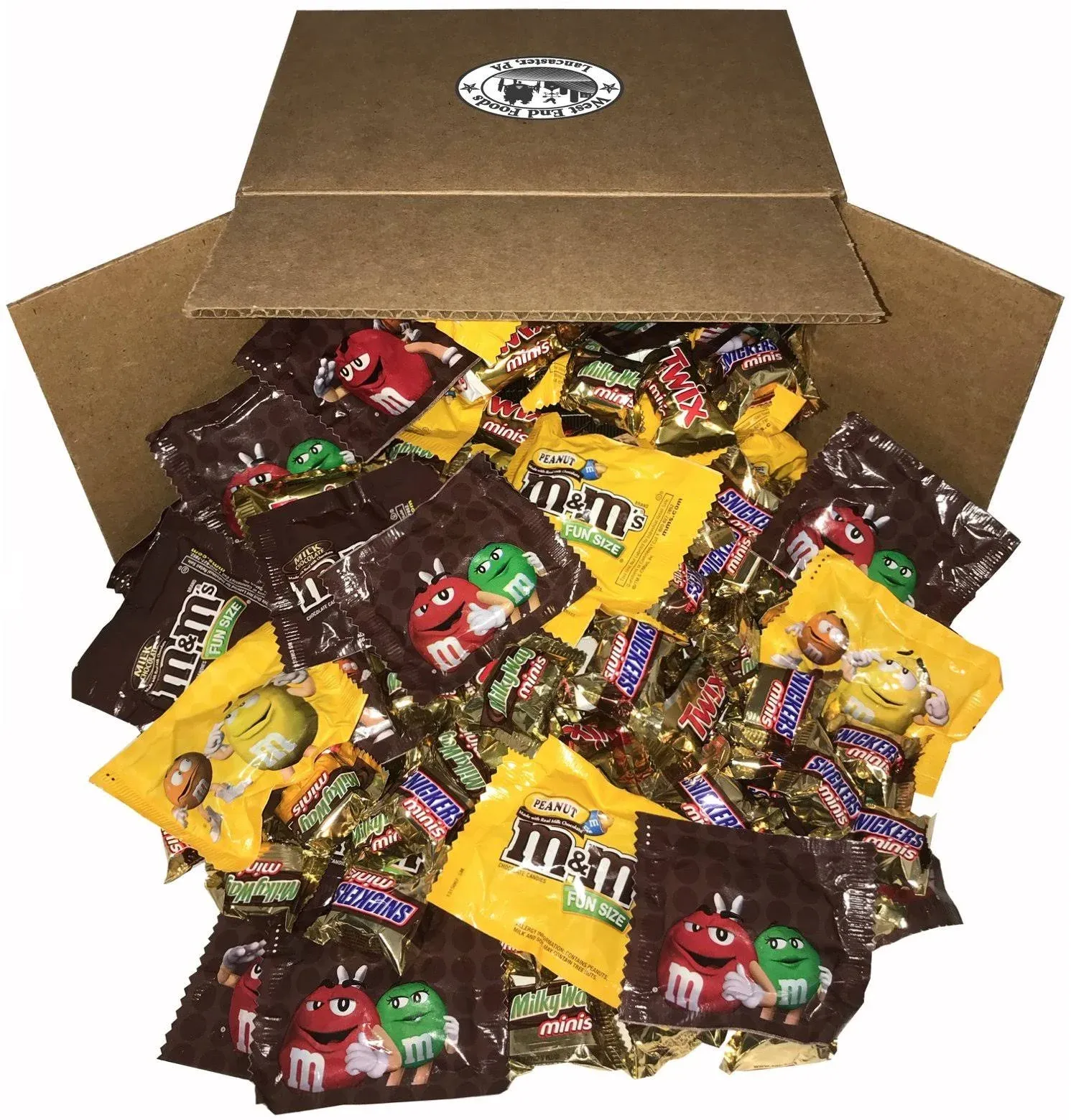 Bundle with Assorted Candy 5 lb Variety Snack Pack of Snickers Bars, M&Ms ...