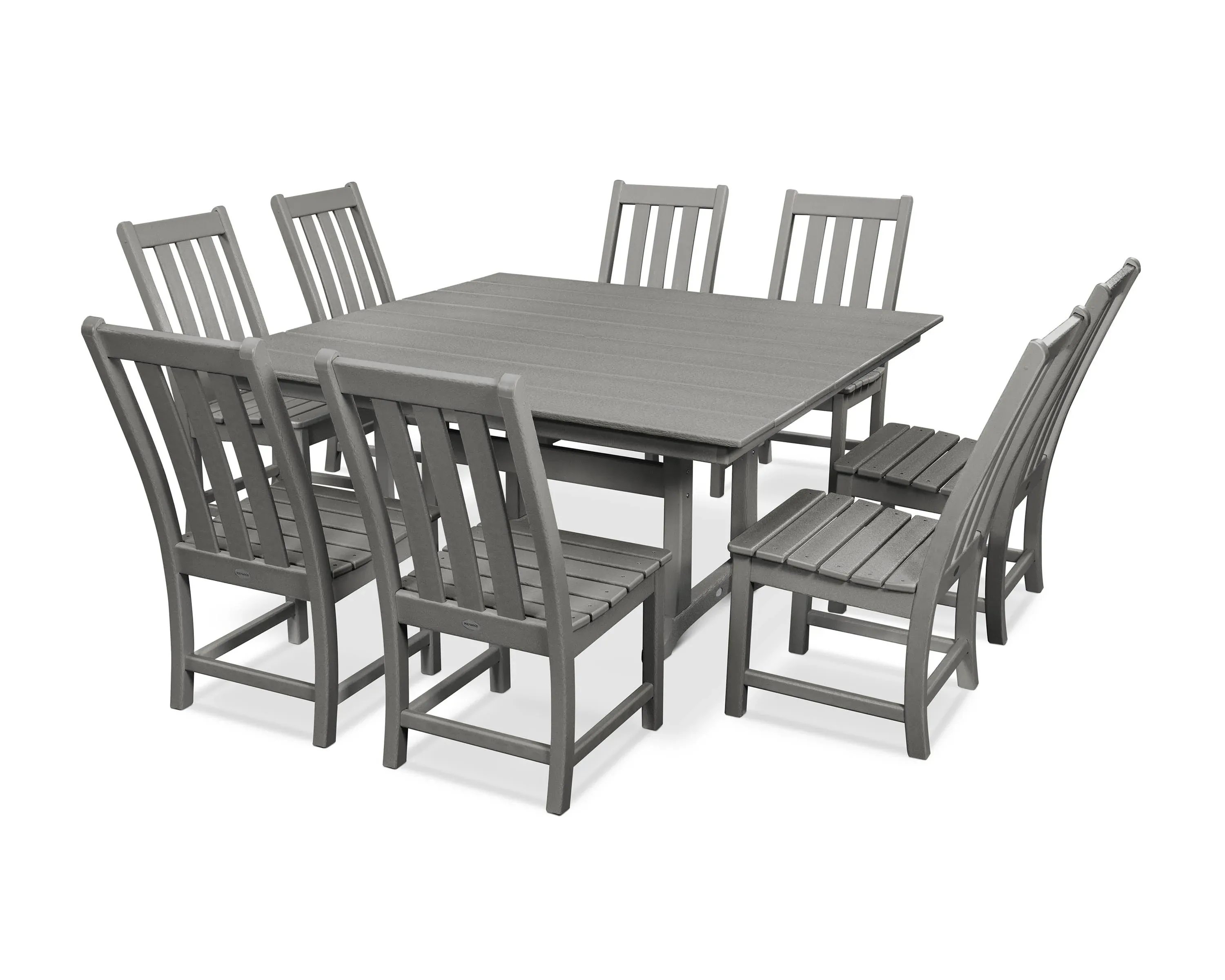 POLYWOOD Vineyard 7-Piece Farmhouse Dining Set