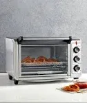 Black & Decker Crisp N' Bake Convection Air Fry Countertop Oven, Silver