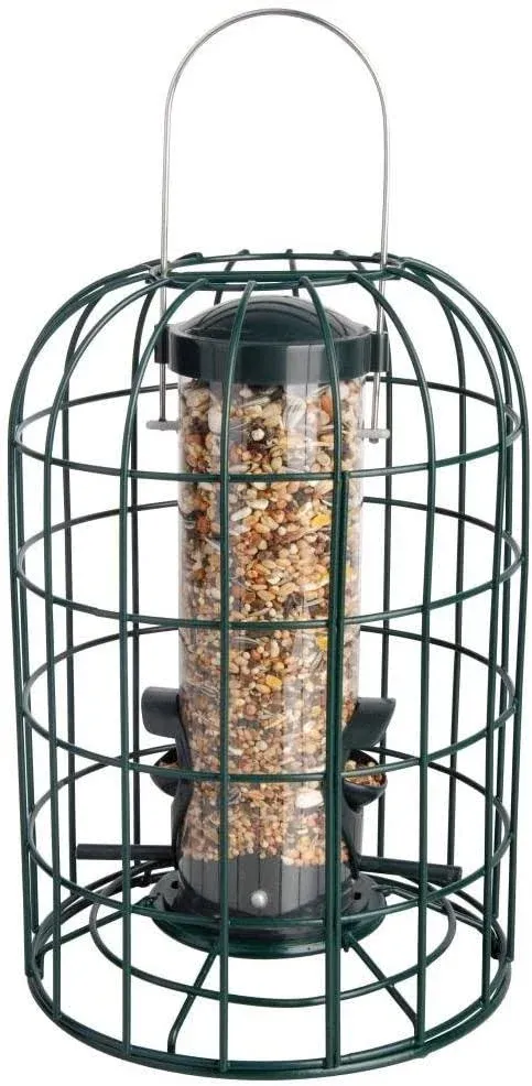 Esschert Design FB207 Squirrel Proof Bird Feeder, Black - Metal