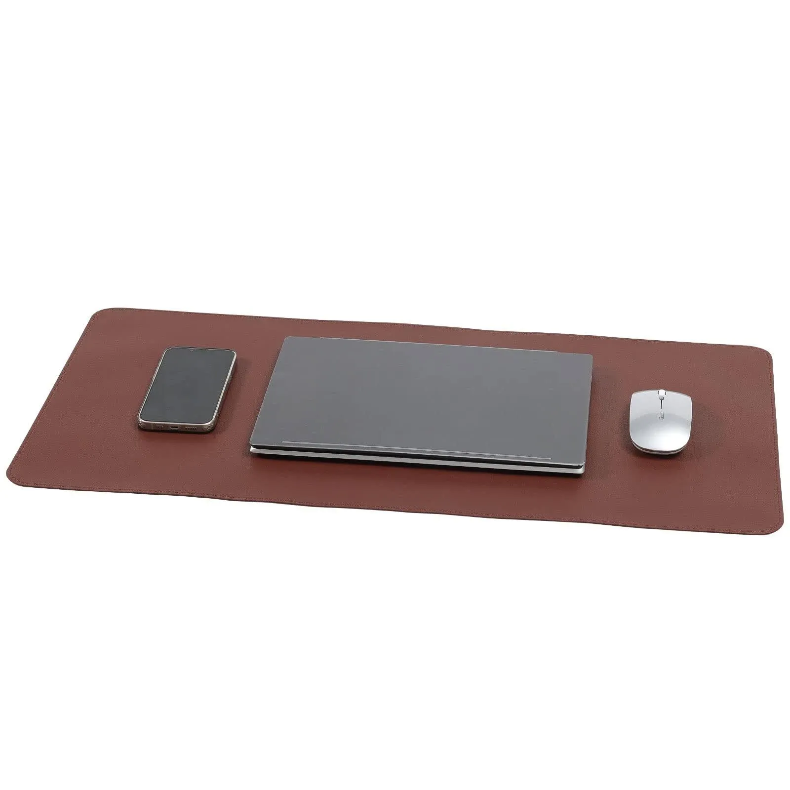 PU Leather Desk Pad Blotter 27x13 inchesNon-Slip Base Waterproof Surface Offi...