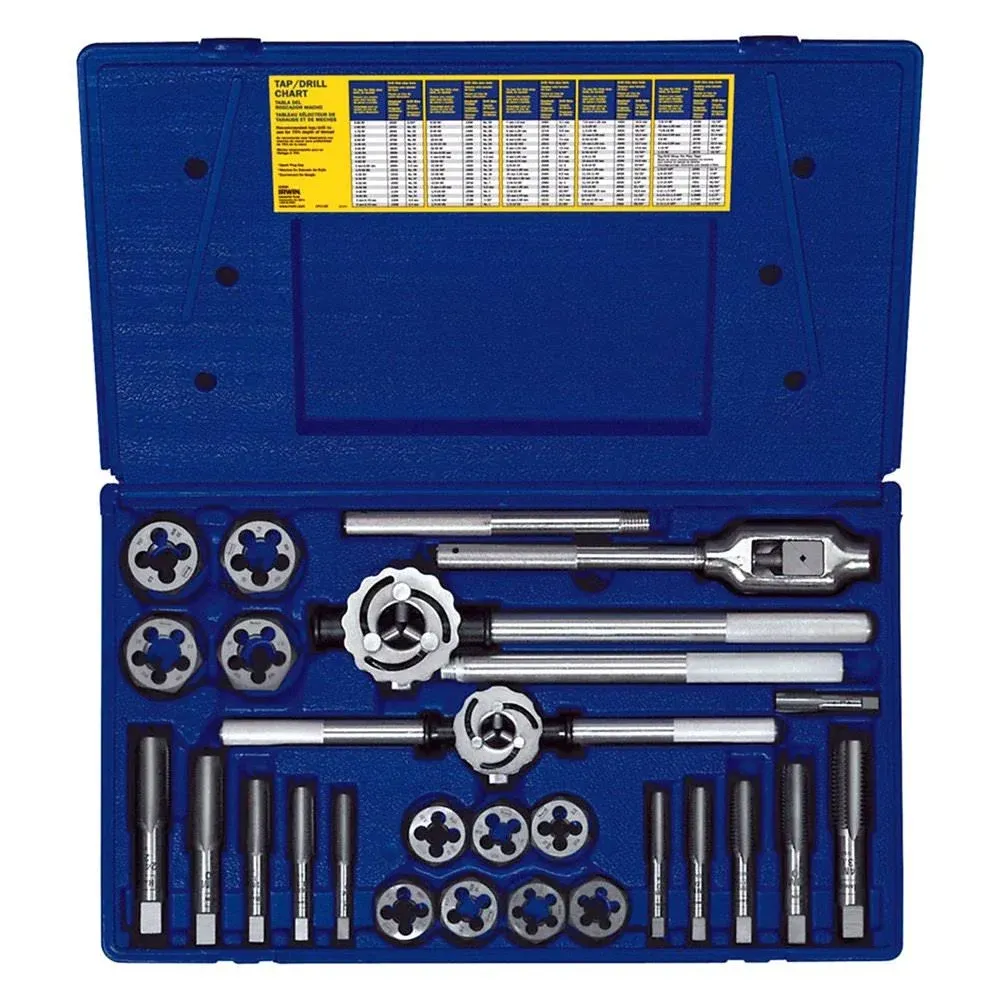 Irwin 25 PC Fractional Tap and Hex Die Set