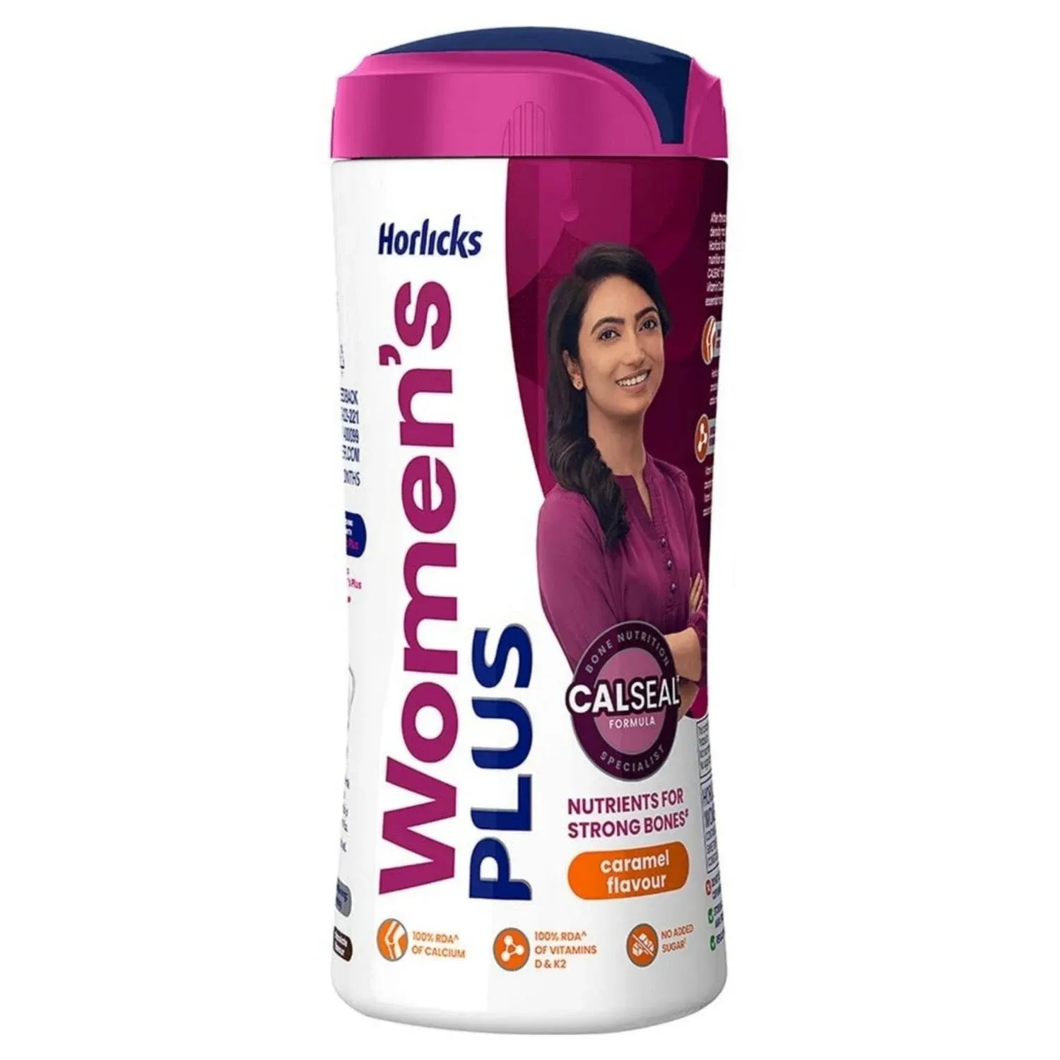 Horlicks Women&#039;s Plus Caramel Flavour Nutrition Drink Powder Jar, 400 g FS