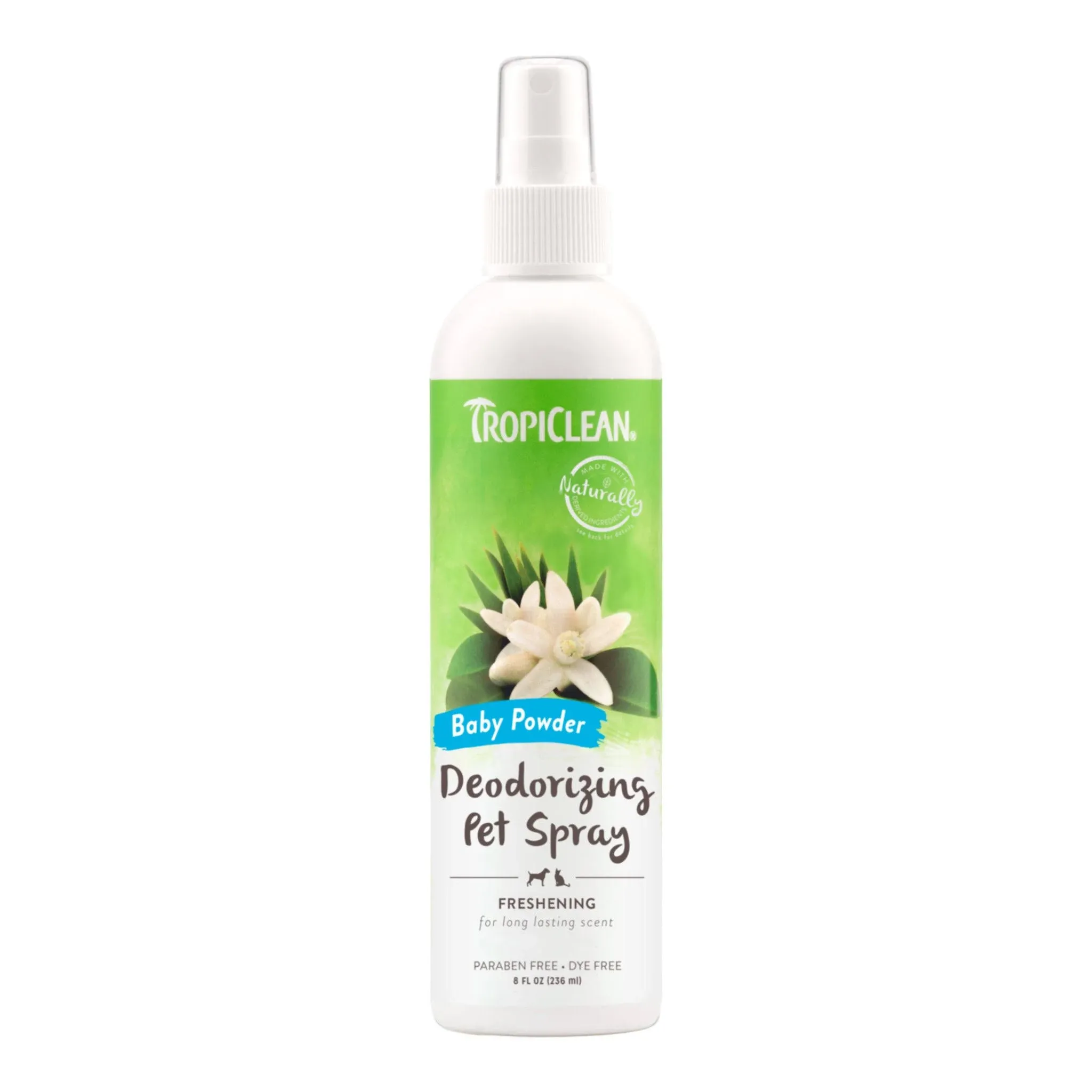 Tropiclean Baby Powder Deodorizing Pet Spray - 8 oz