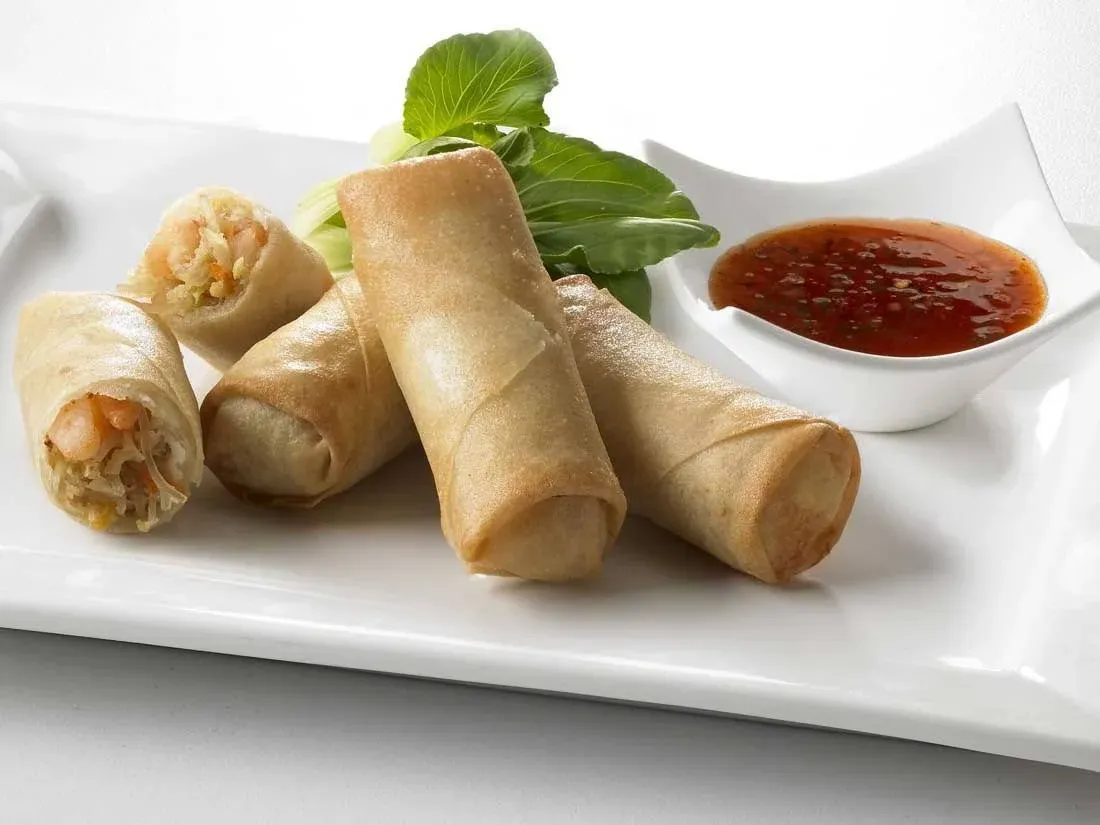 Phillips Frozen Crab and Shrimp Spring Roll - 96 per Case.