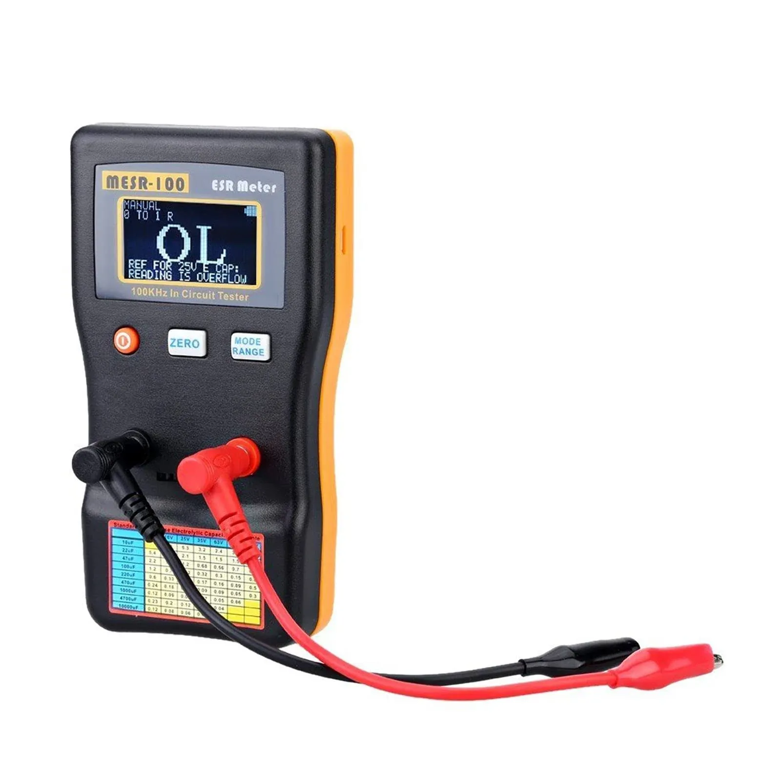 Wholesale Auto Ranging Circuit ESR Checking Capacitor With Multimeter/Low Ohm Meter Up To 100R   Black+Orange Support For EWS MESR Circuit Testing From Meitan, $75.31 | DHgate.Com