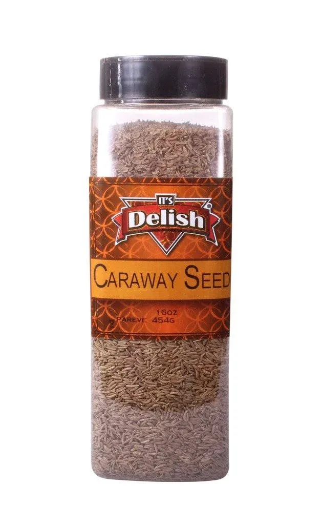 Gourmet Caraway Seeds by Its Delish, 16 Oz. Large Jar