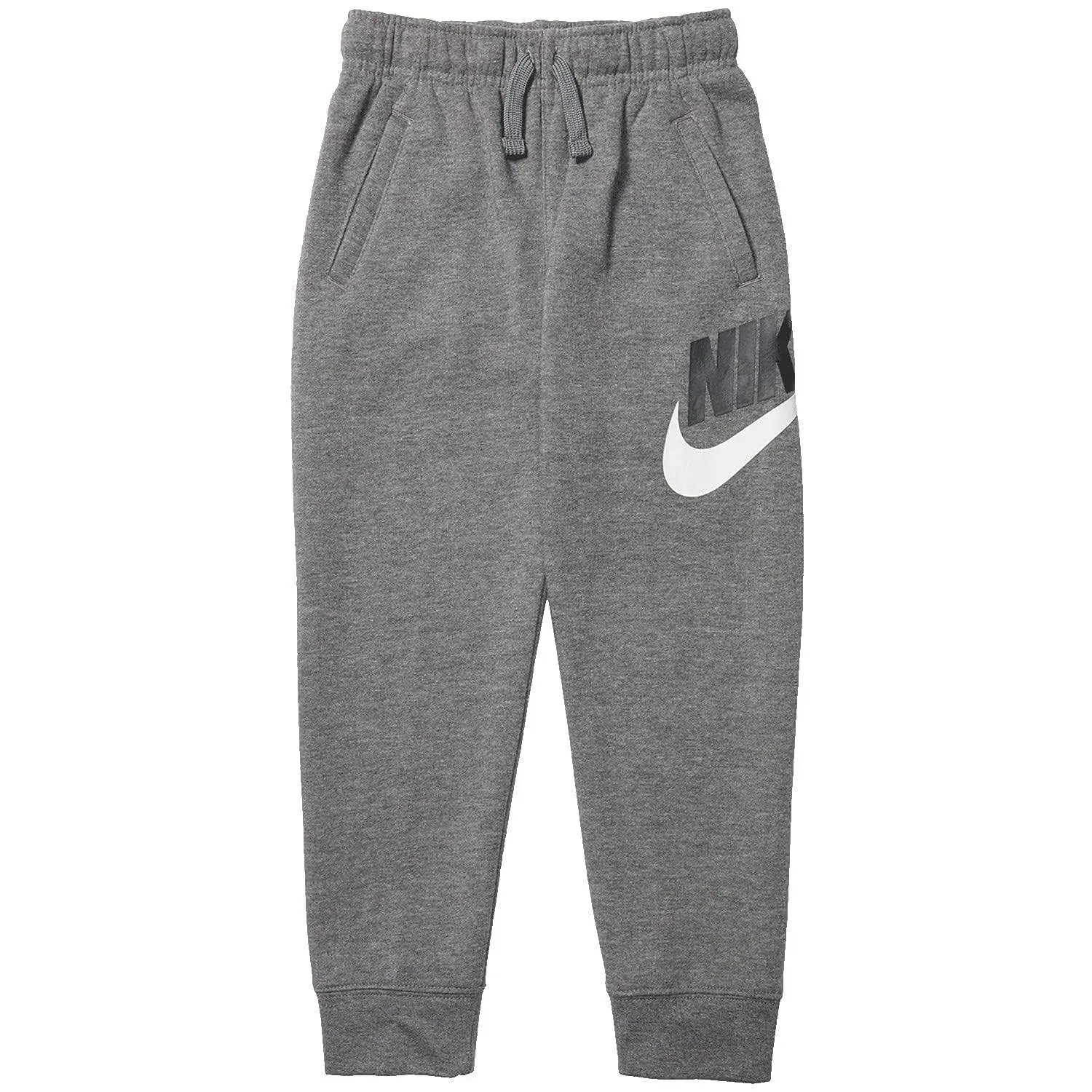 Nike Boys Club HBR Joggers - Carbon Heather/Black Size 6