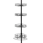 Zenna Home Tension Pole Shower Caddy, Bronze