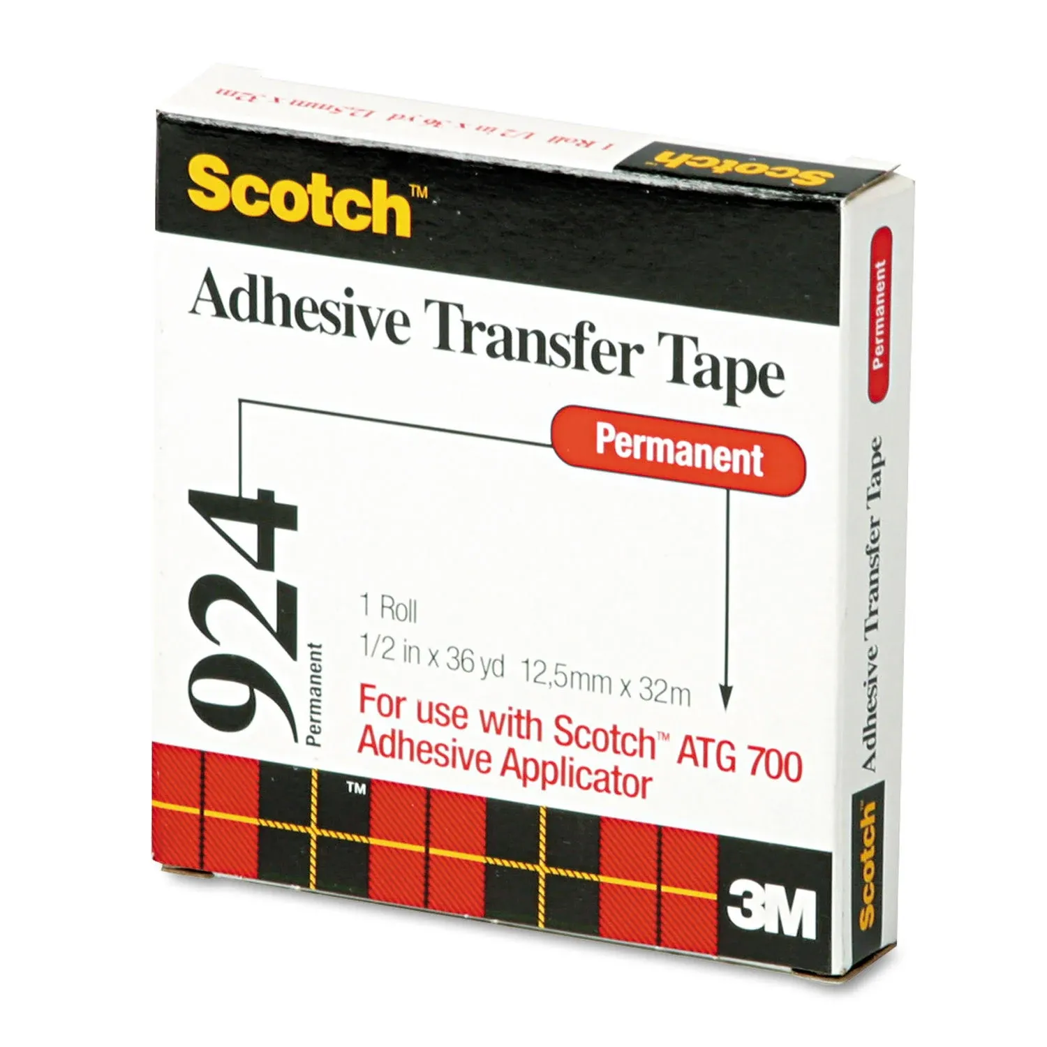 3M Adhesive Transfer Tape 1/2" x 36 yds