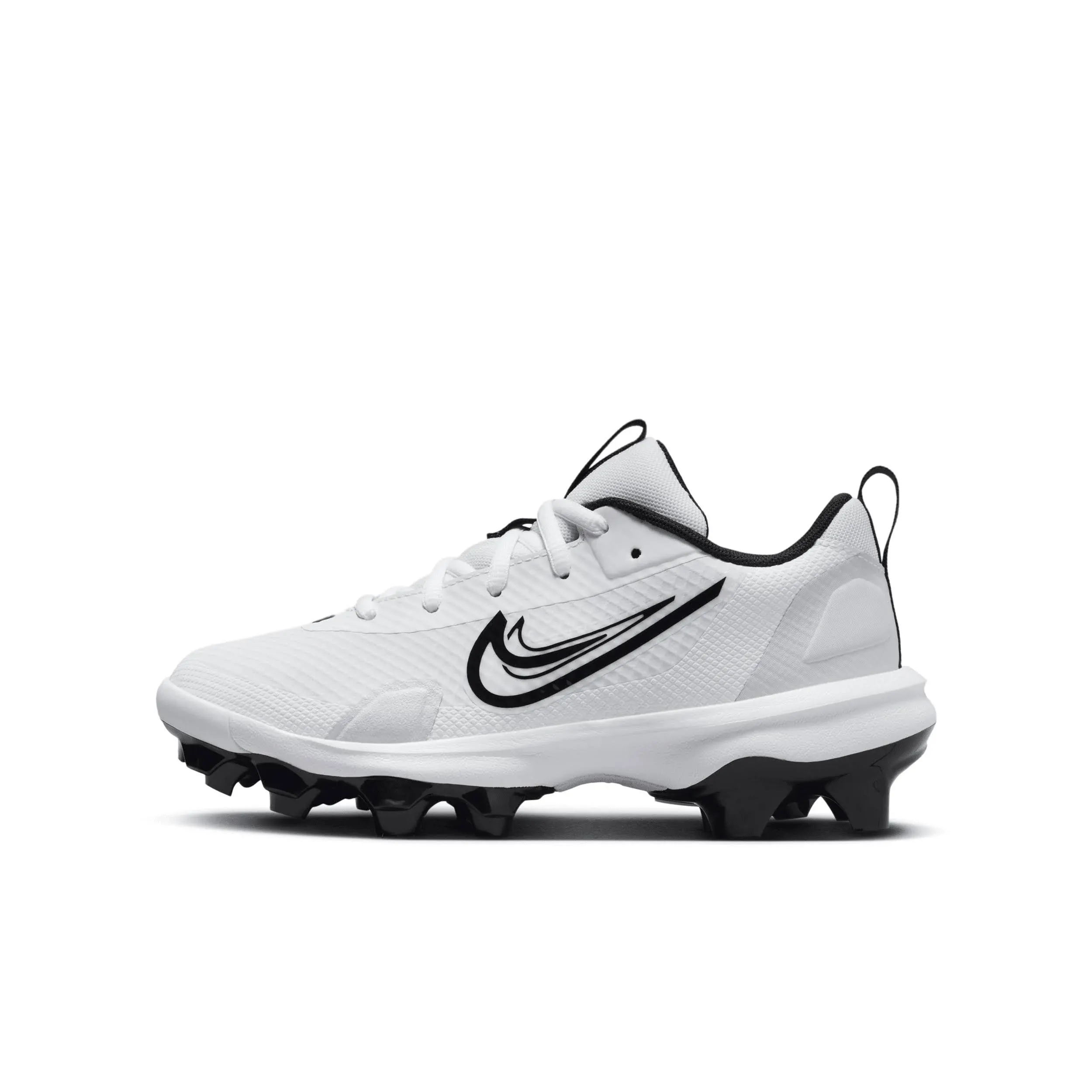 Nike Kids' Force Trout 9 Pro MCS Baseball Cleats, Size 5, White/Black