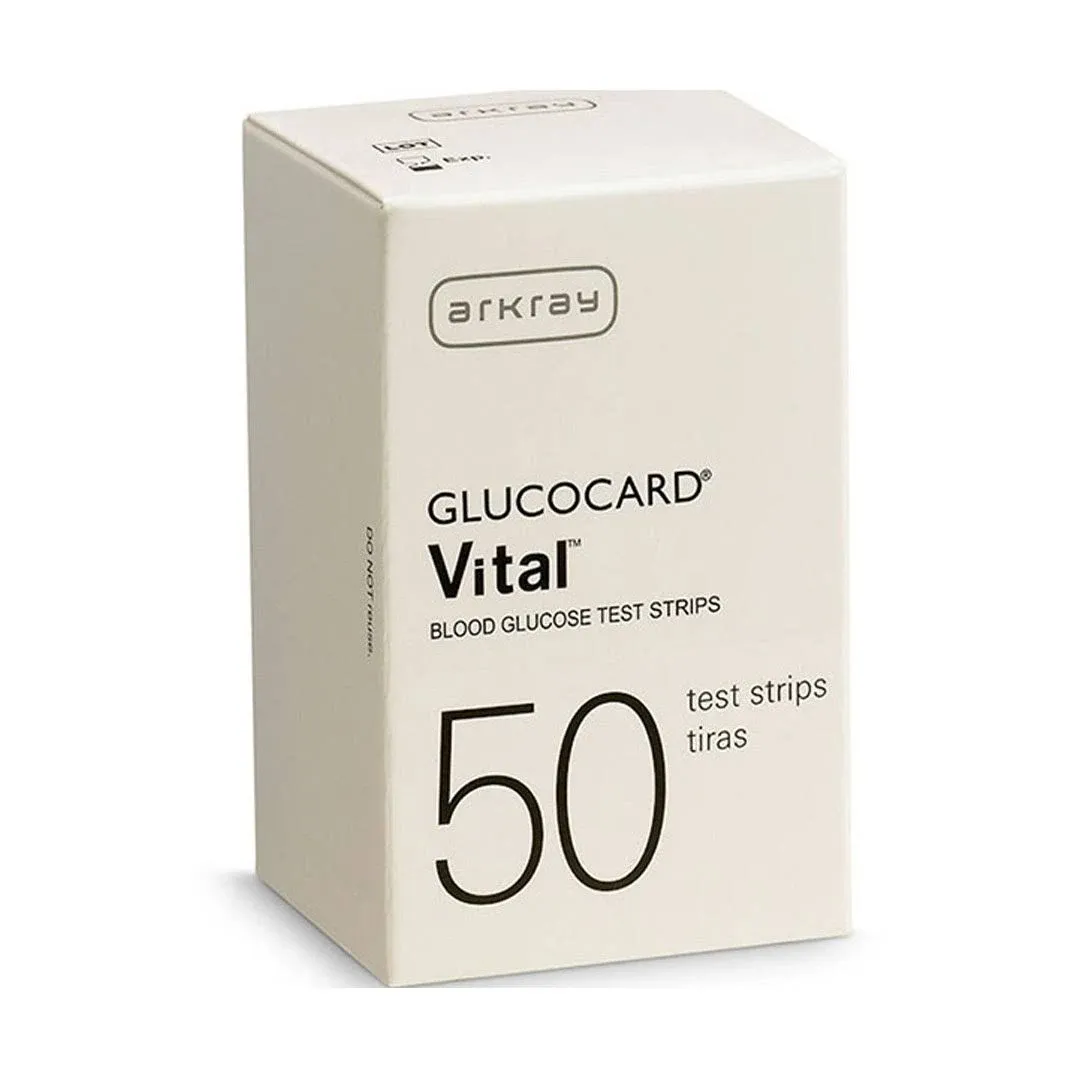 Arkray Glucocard Vital 50 Test Strips For Glucose Care