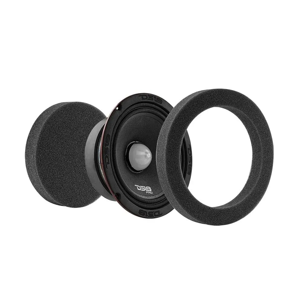 ds18 dsfr8 8' car door foam speaker rings blocker soundproof sponge speaker baffle fast rings stereo foam - espuma para altavoz (sold in pair)