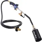 Flame King Propane Torch Kit Heavy Duty Weed Burner, 340,000 BTU with Electric